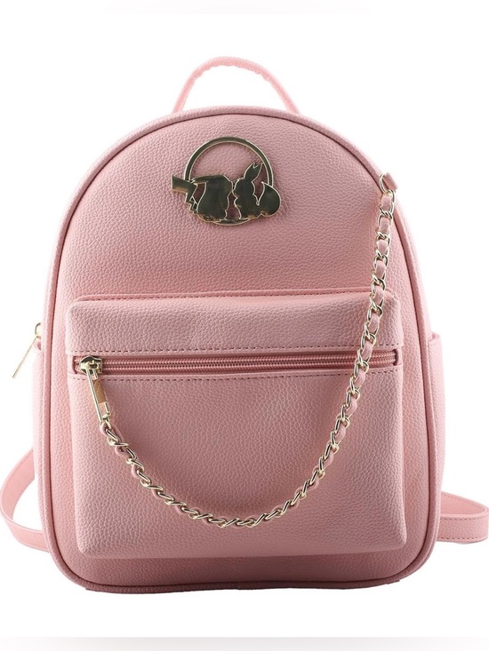 Pokemon Handbags - Pokemon Pikachu & Eevee Gold Chain Mini Backpack